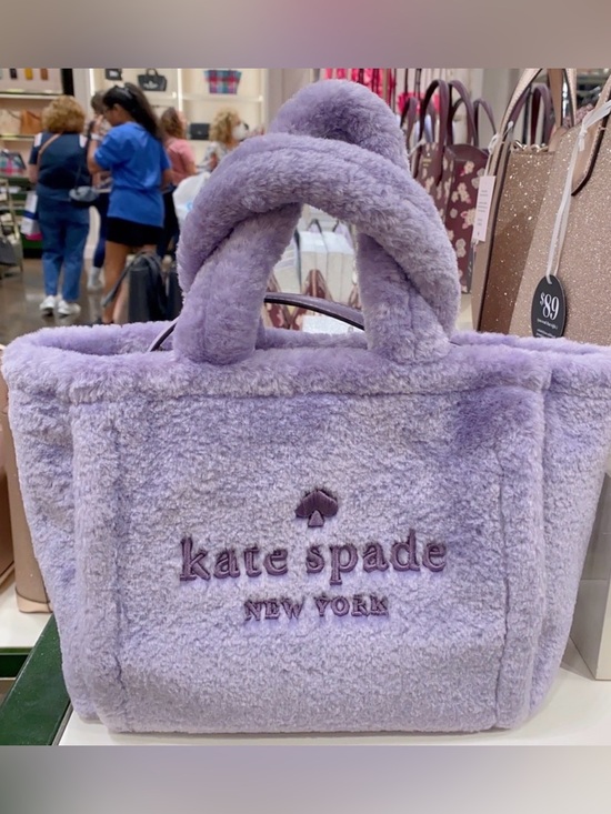 kate spade Handbags - kate spade Plush Lavender Fuzzy Tote